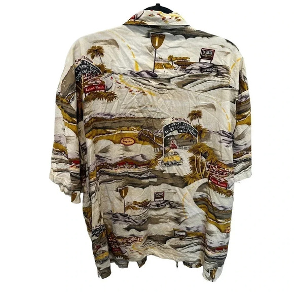 Riggings Men's Multicolor Short Sleeve Button Down Casual Shirt Size XXL - Picture 2 of 5